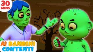 Johny Johny sì papà | canzoni spaventose di Halloween per bambini | Ai Bambini Contenti