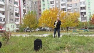 #Aнтитіла - Лови момент. Outdoors walking with saxophone. #Саксофоніст Андрій Романенко COVERS