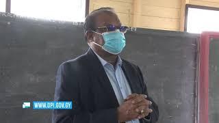 Min. Anand Persaud visits schools along the EBD