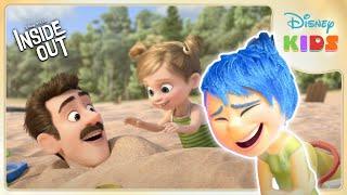 Joy and Sadness Reminisce on Riley's Memories | Inside Out | Disney Kids