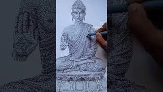 buddha stepping artwork #drawing #art #stepping #buddha