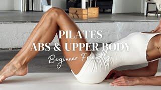 25 Min PILATES AB & UPPER BODY WORKOUT - Beginner Friendly / Fit By Angela