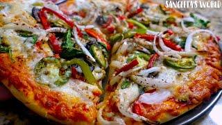 Sunday Special रेस्टोरंटसे बढिया बनाइए Garden Pizza • #VeggieGardenPizza • Sangeeta's World