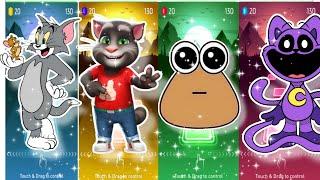 Tom & Jerry  Talking Tom  Pou  |catnap Tiles Hop EDM Rush