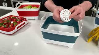 Henning Lee Set of 2 Collapsible Dish Drainers on QVC