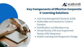 A Deep Dive into Corporate E Learning Solutions