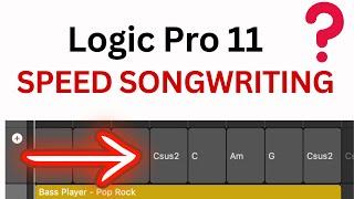 Speed Songwriting Logic Pro 11 Session Players + Chord Chart = Fast Songwriting & Production