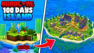 100 DAYS On A ISLAND in HARDCORE MINECRAFT  [FULL MOVIE]