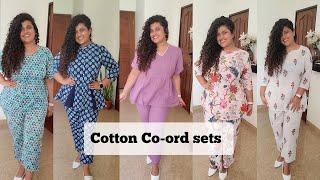 Cotton Co-ord Sets from Amazon | Budget Friendly| Plus Size lounge wear