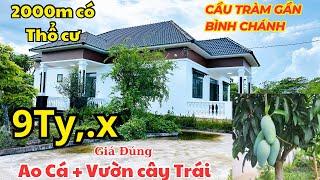Nhà Vườn NgỘp ,Có Ao Cá Vườn Cây Trái Gần Chợ Bình Chánh Vào ,Chủ Cần Bán Gấp Có Thương Lượng