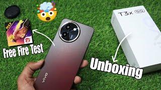 Vivo t3x 5g Unboxing + gaming test  || Best mobile under 15000  || vivored war