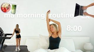 MA MORNING ROUTINE PRODUCTIVE | réveil à 8h, sport et habitudes healthy