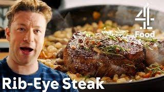 Cooking an UNREAL Rib-Eye Steak in Just 30 MINUTES?! | Jamie's Quick & Easy Food