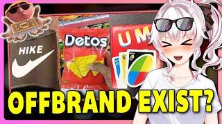 Vtuber learns about off brand items | degenerocity react
