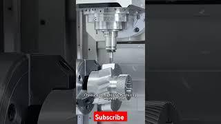 1 setup Gear manufacturing process with key way cutting in cnc#transmission #gear #youtubeshorts