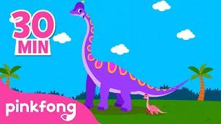 Brachiosaurus dan dinosaurus lain-lain | Lagu & Kartun Dinosaurus | Lagu Anak | Pinkfong Baby Shark