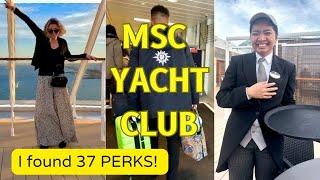 MSC Yacht Club: ALL 37 BENEFITS! What's really included?! Cruise Info