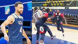 Team USA Basketball Paris Practice For Olympics With LeBron James & Stephen Curry! 2024 Team USA