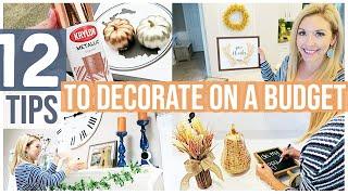 12 TIPS TO DECORATE ON A BUDGET | AFFORDABLE HOME DECOR HACKS FALL 2019 Brianna K