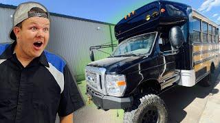 Custom 4x4 Off-Road Bus Gets New Front End Assembled!