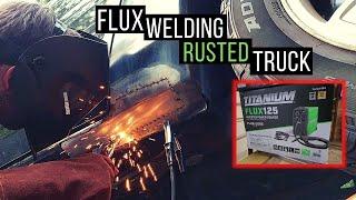 Doing body work with the titanium 125 flux welder from harbor freight