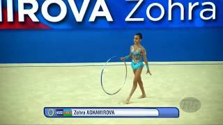 AGHAMIROVA Zohra (AZE) - Ocaq Sport Club - 2017 Rhythmic World, Pesaro (ITA) - Qualifications Hoop