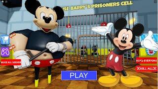 [NEW!] MICKEY MOUSE BARRY'S PRISON RUN! (OBBY) #roblox #robloxobby #robloxshorts