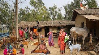 Old village life in India | beautiful nature with rural life video | building a village in real life