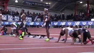 Caleb Jolivette wins 2017 NBNI boys' 60 meter dash in 6.73 seconds