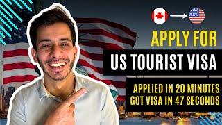 Apply USA Tourist Visa (B1/B2) in 20 minutes | DS160 | Documents, Interview, Step by Step Process