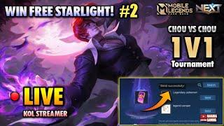  CHOU 1V1 WINNERS GETS STARLIGHT! [1v1 Tournament] | Nahjra Gaming is Live - MLBB