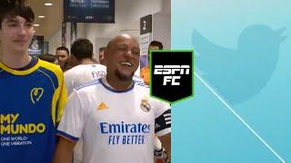 Roberto Carlos gets pranked with this mascot | #Shorts | ESPN FC