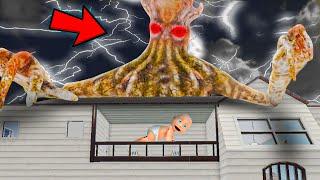 Evil Monster STEALS Baby's House! (whos your daddy)