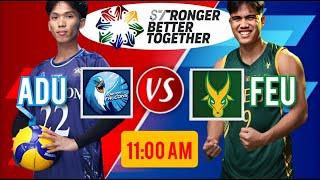 ADAMSON vs FEU | UAAP SEASON 87 MEN'S VOLLEYBALL | LIVE SCORE