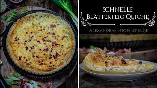 Schnelle Rezepte/ Schnelle Blätterteig Quiche