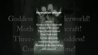 Goddess Hecate invocation prayer transform your life! #goddess #hecate #witch #witchy