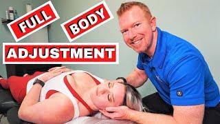 MASSIVE Full Body Chiropractic Adjustment for Dance Instructor