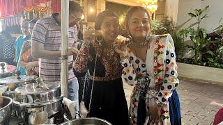 Paani poori Challenge with Bhavini & i dint expect this. #durgapuja #devoleenabhattacharjee #fun