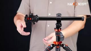 How to assemble the multi-angle center column of K&F Concept Camera Tripod KF09.087V2