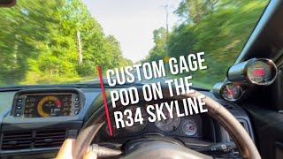 R34 SKYLINE CUSTOM  GAUGES INSTALL