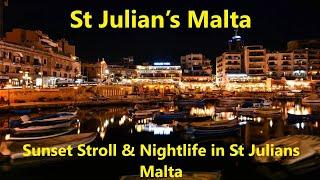  Sunset Stroll & Nightlife in St. Julian’s, Malta