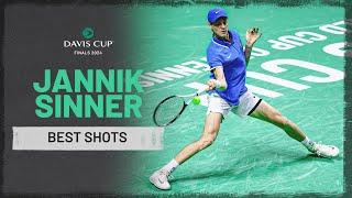 The VERY BEST shots from Jannik Sinner at the 2024 Davis Cup Final 8 