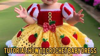 How To Crochet Baby Dress Step By Step.