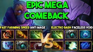 EPIC MEGA COMEBACK | FAST FARM SPEED ANTI MAGE VERSUS ELECTRO TIMELOCK FACELESS VOID DOTA 2