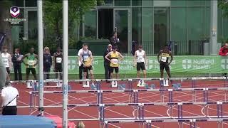 Loughborough International 2019 u20 110m hurdles guest race