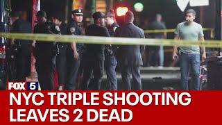 NYC triple shooting leaves 2 dead