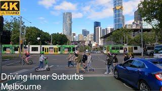 Driving Inner Suburbs | Melbourne Australia | 4K UHD