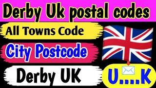 Derby Uk postal code list all area