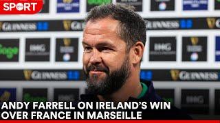 Farrell praises young guns after win in France!