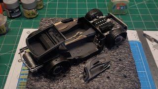 Tamiya Lexus LFA project part 3, construction and painting continued